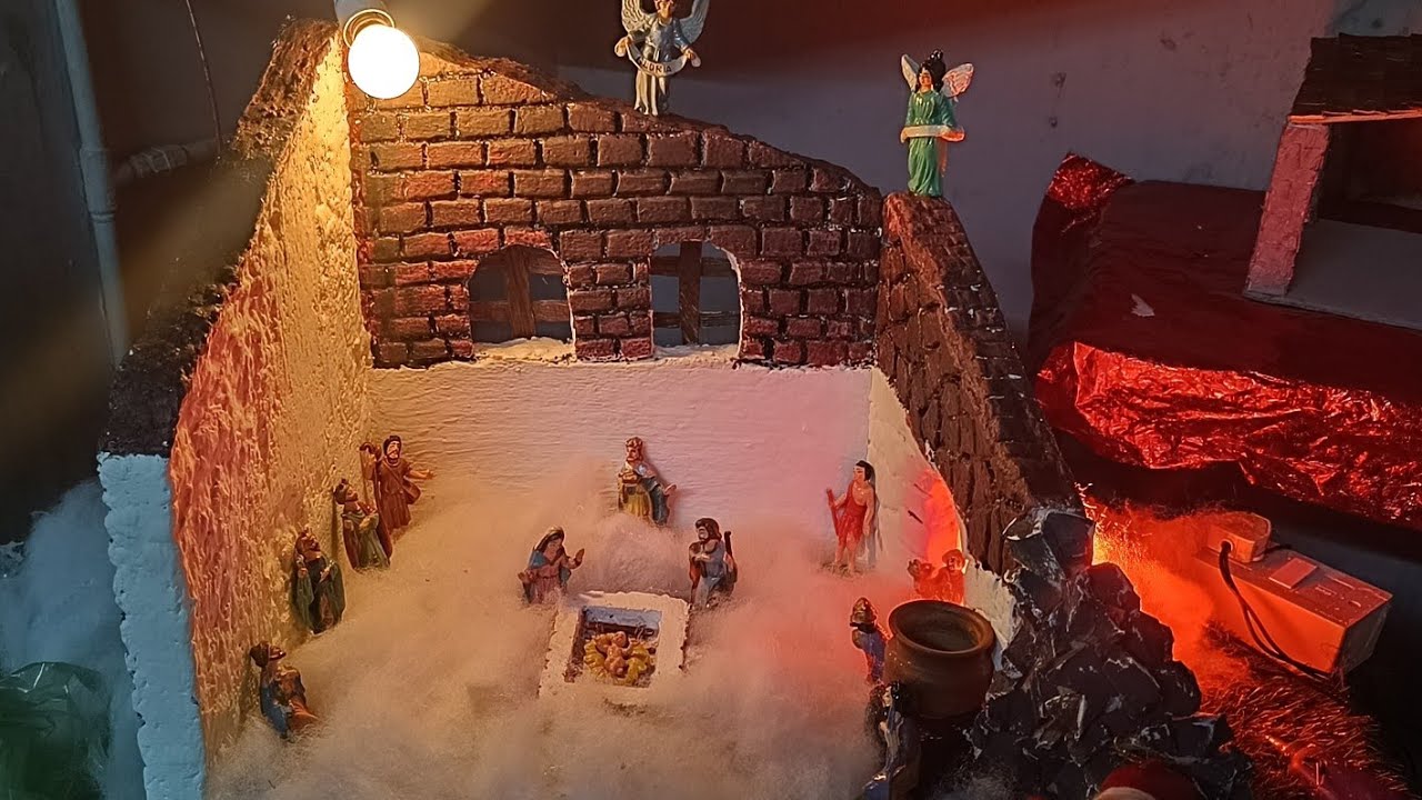 diy Making Christmas Crib at home