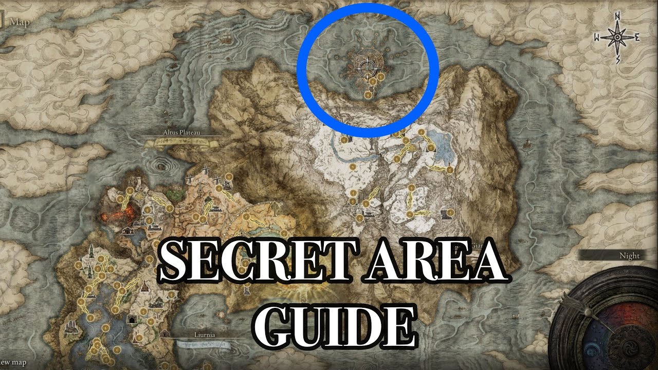 Elden Ring how to unlock the Secret area Haligtree at Top middle of map