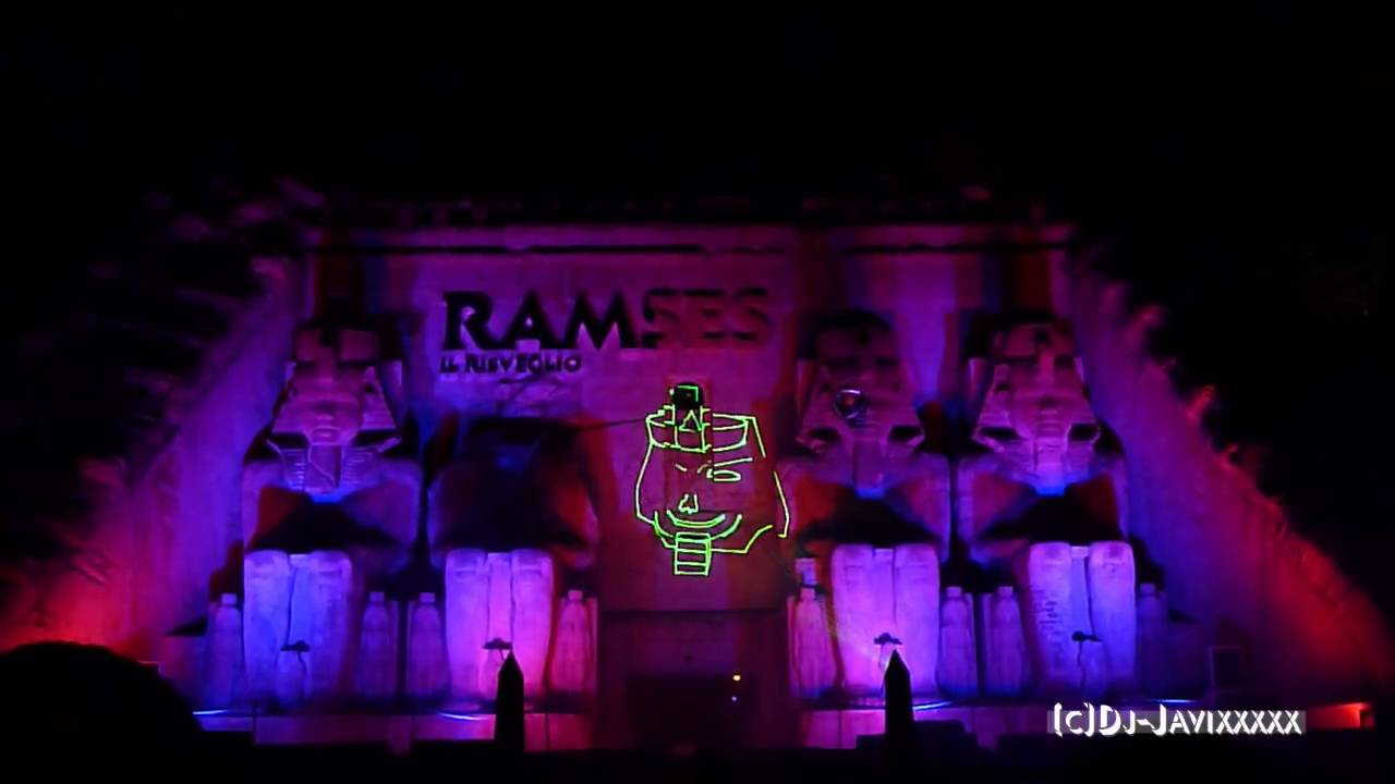 Gardaland - L'occhio di Ramses 2009 Laser Show