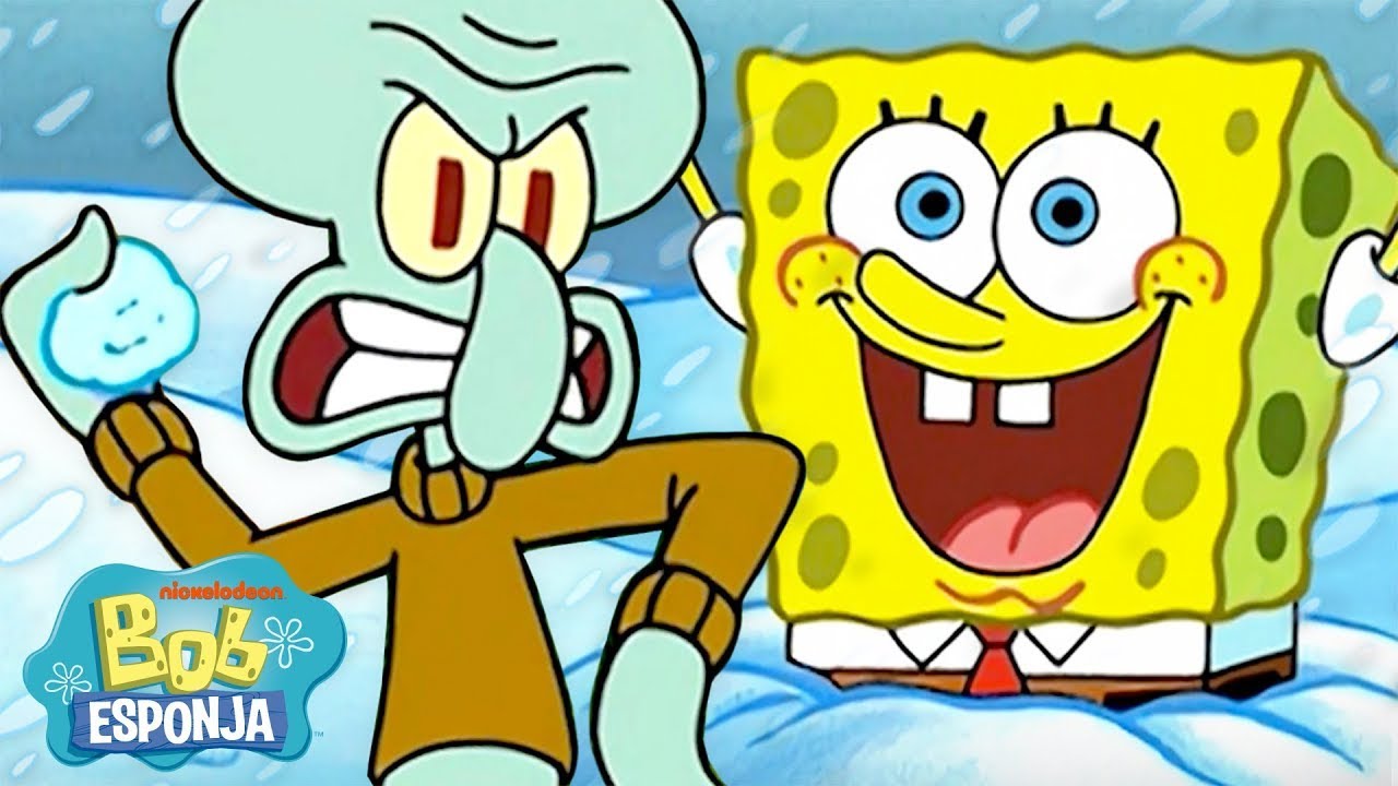 Bob Esponja | 30 minutos dos momentos mais gelados do Lula Molusco! ❄️ | Bob Esponja em Português