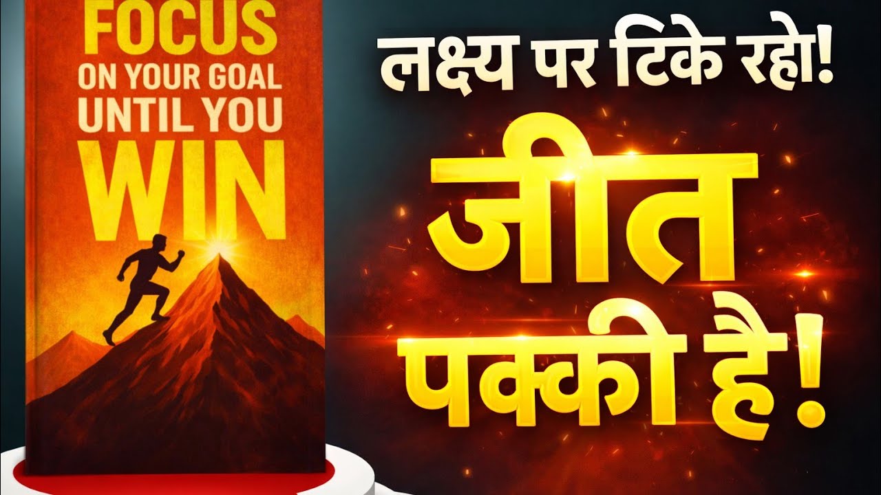 Focus On Your Goal Until You Win || लक्ष्य पर टिके रहो, जीत पक्की है || AudiobookHindi #booksummary 