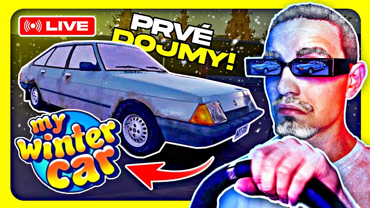 🔴 MY WINTER CAR na VOLANTE! PRVÉ DOJMY 🚘 NAŽIVO!