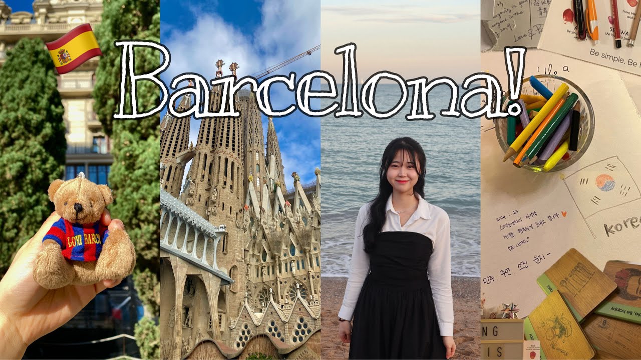 [V-log in Barcelona] 스페인 바르셀로나에서 따뜻한 겨울나기🌴| 스페인 여행 | 바르셀로나 명소 추천 | 가우디 투어 후기 | 바르셀로나 맛집 | 바르셀로나 여행코스