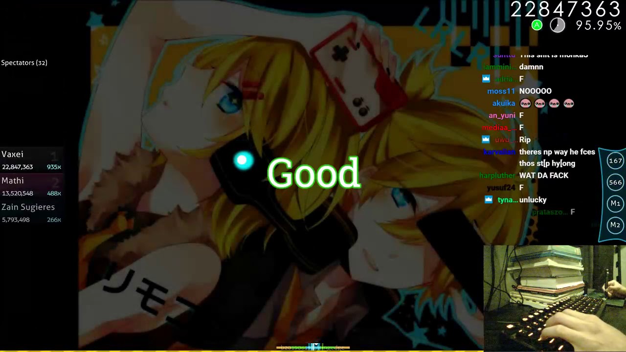 [8.7⭐Live] Vaxei | kradness&Reol - Remote Control [Max Control] +HDDTHR 94.97% 935/1774x {9❌} - osu!