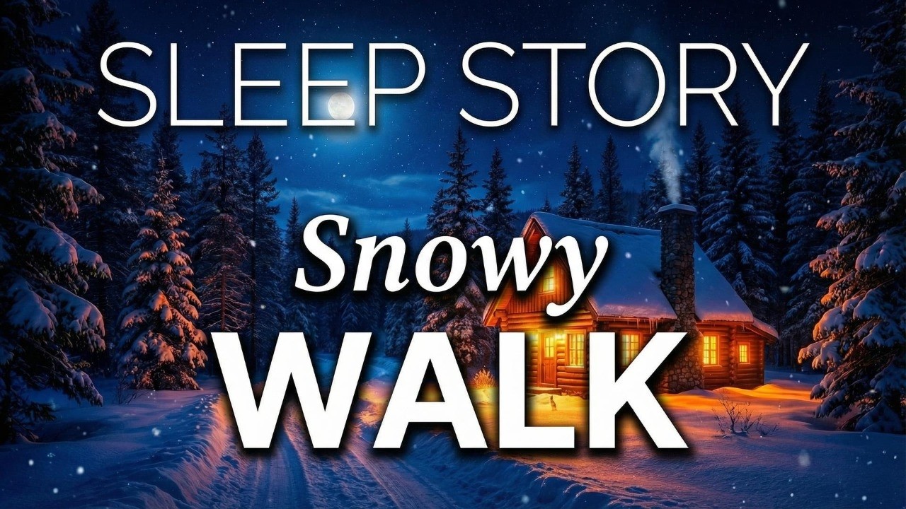 Silent Winter Walk | 1 Hour Bedtime Story