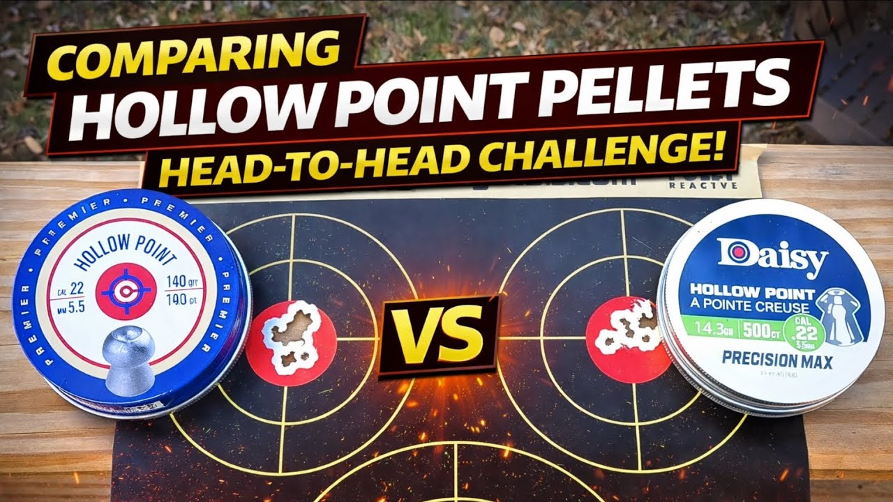 Crosman Premier Hollow Points против Daisy PrecisionMax – какой тип пуль победит?
