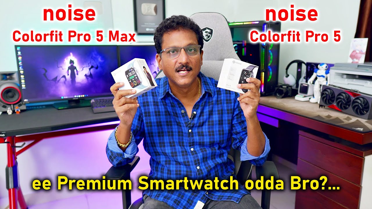 Noise Colorfit Pro 5 Max Premium Smartwatch 😱 Unboxing in Telugu...