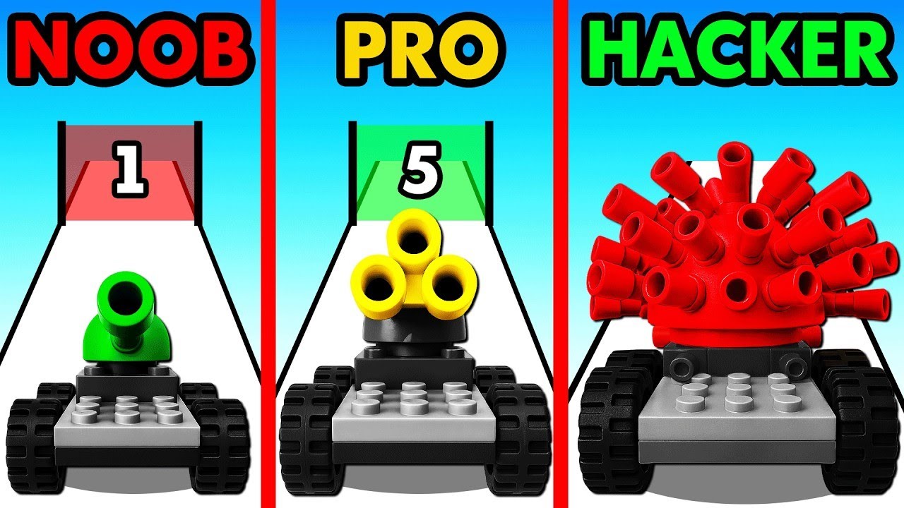 AUTOS DE JUGUETE NOOB vs PRO vs HACKER
