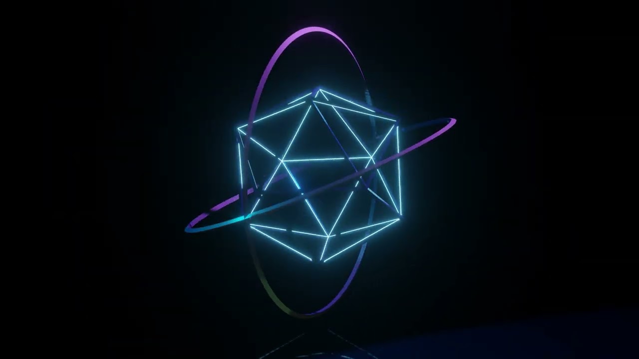 1Hour FREE 4K icosphere Circle Background Video | Footage VJ LOOP Screensaver