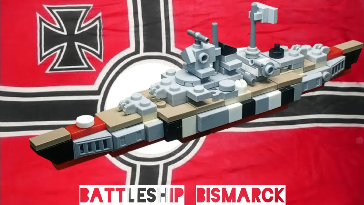 LEGO Battleship Bismarck Tutorial MOC