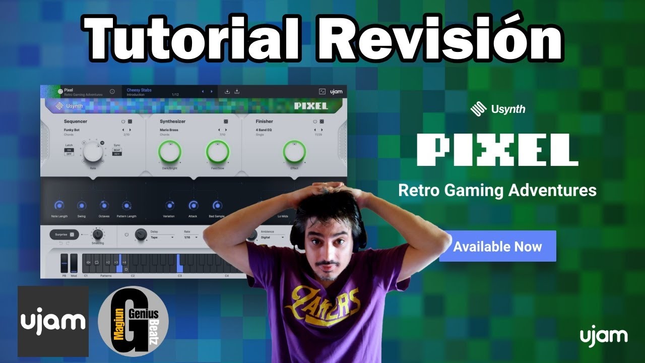 Ujam Usynth PIXEL - Tutorial Revisión en Español - el mejor Sintetizador 80's y 90's de videojuegos