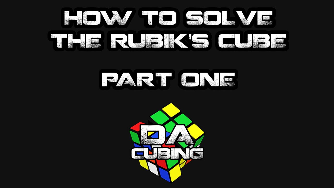 How to solve the Rubik's Cube - Part 1