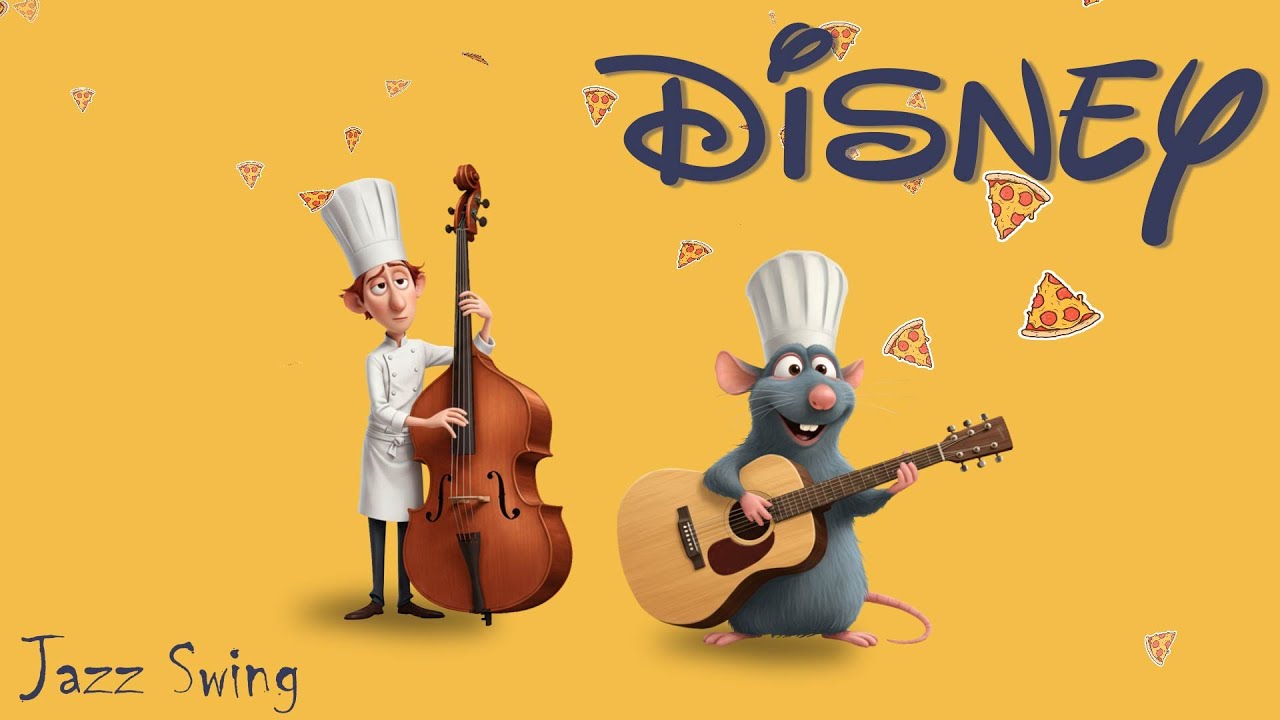 10 DISNEY Songs in Jazz Swing ☕ | Relaxing Guitar Collection For study, work, focus, relax