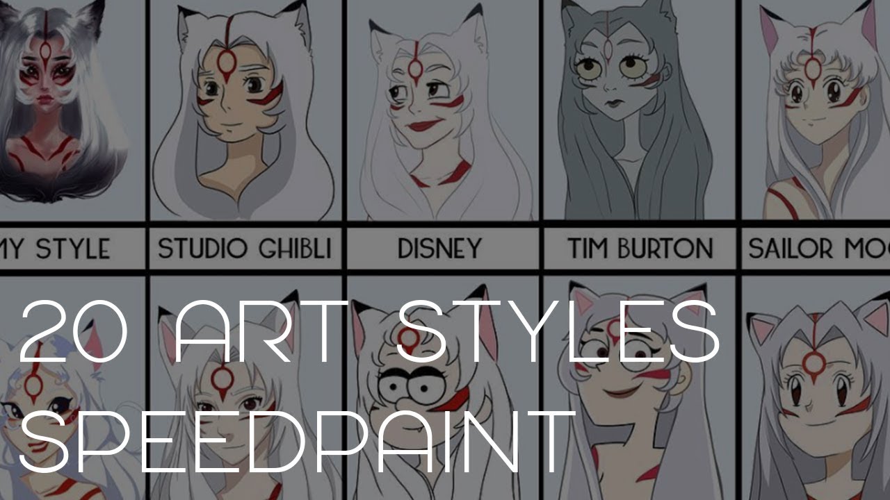 20 Art Styles Challenge Speedpaint