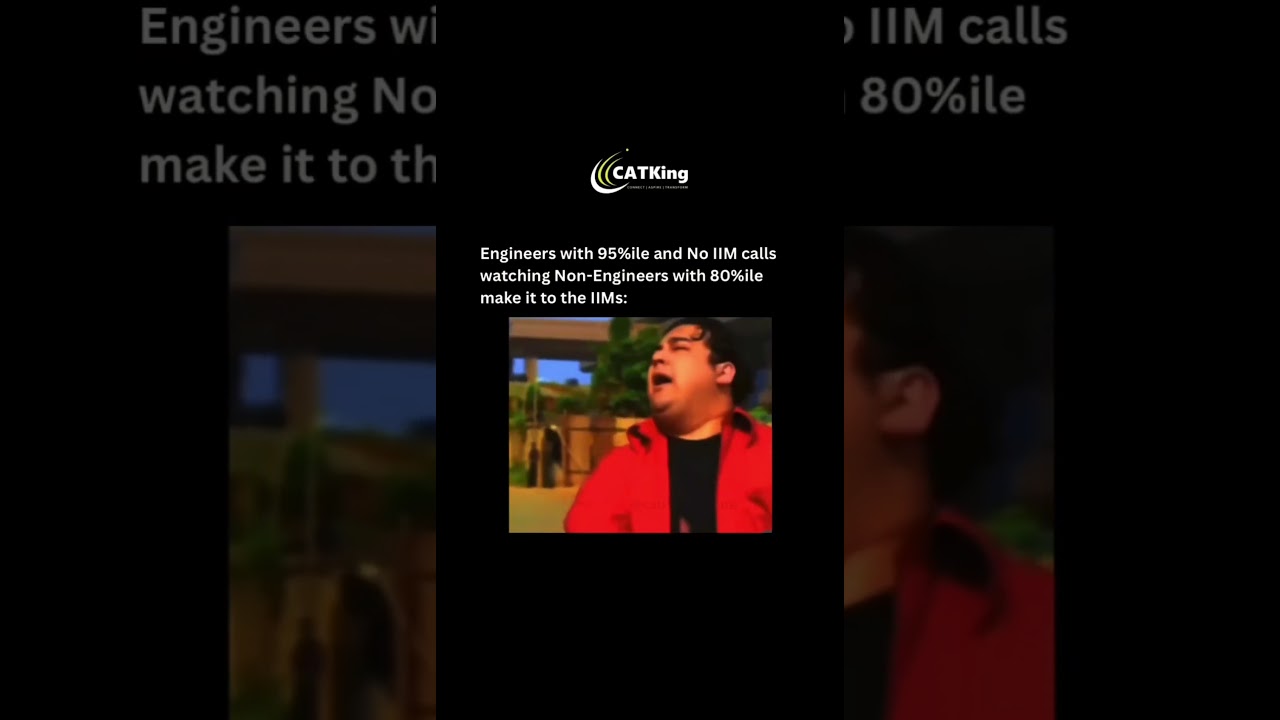 Engineers after seeing Non Engineers getting IIM Call at Low Percentile Be like | MBA meme