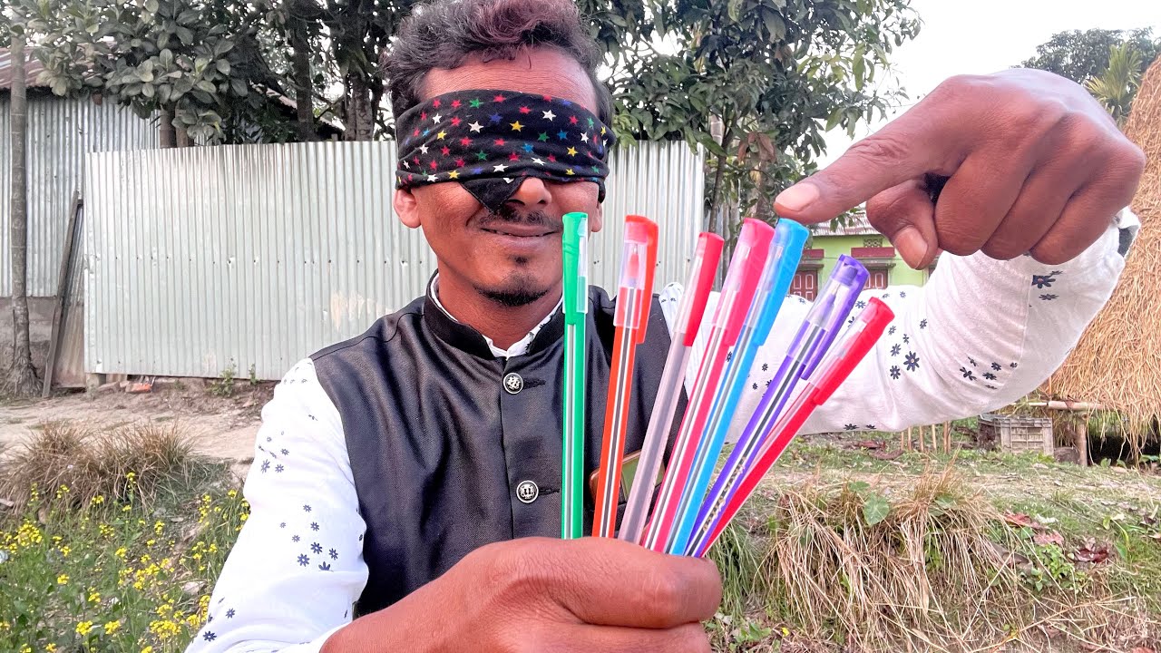 आंखें बंद करके कलर बताने का मैजिक | Dot pin magic trick | Easy and best magic trick | new magic