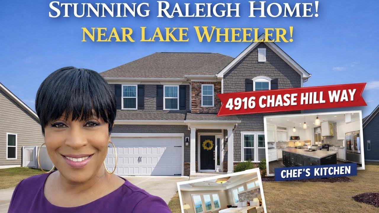 Inside a Stunning Raleigh NC Home Near Lake Wheeler | Full Tour
