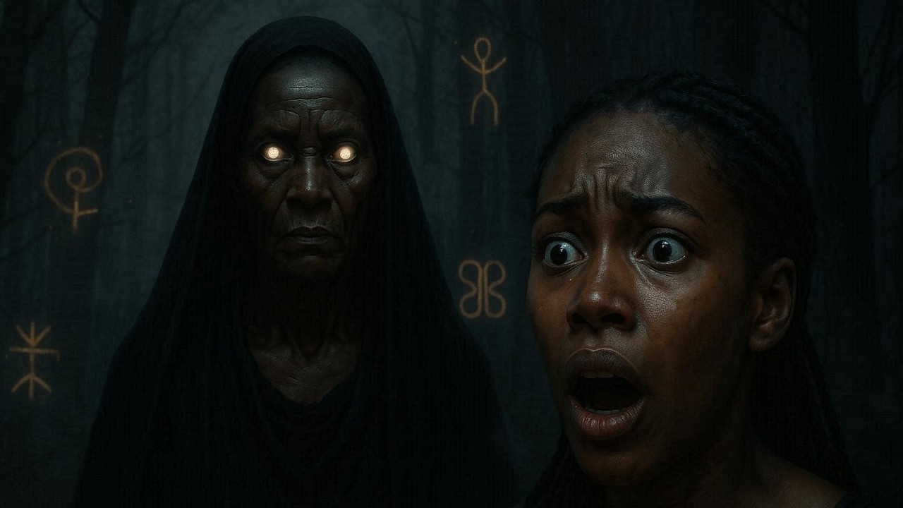 Elle ignore que sa m&egrave;re &eacute;tait la sorci&egrave;re du village. (conte africain)