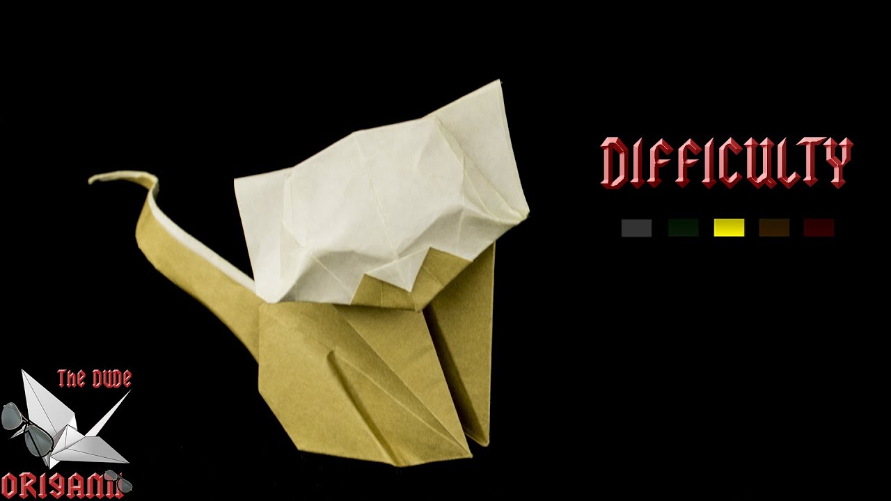 [ORIGAMI TUTORIAL] Cat / Kitten (Hoan Tien Quyet) || Animals
