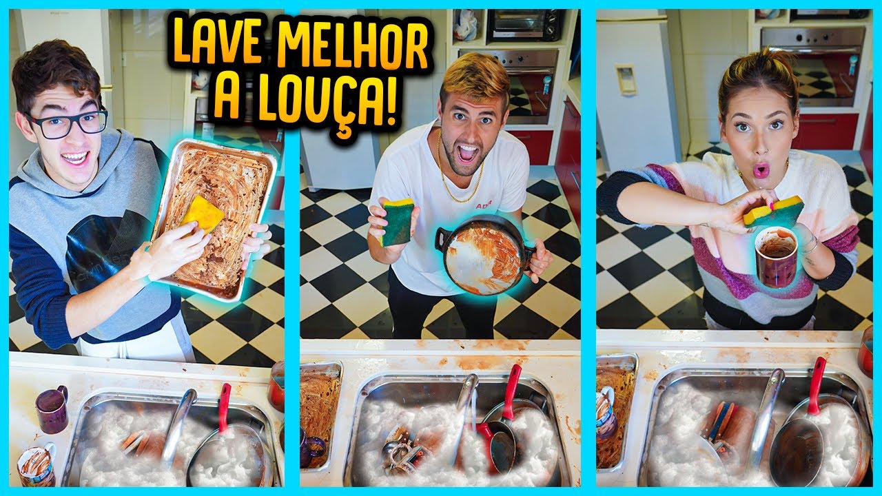QUEM LAVA LOUÇA MAIS RÁPIDO DA CASA? ( GANHA 5000R$ ) [ REZENDE EVIL ]