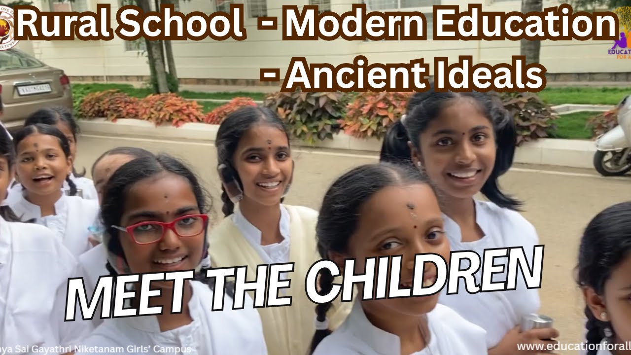 Rural Children receiving Modern Education | Sathya Sai Gayatri Niketanam