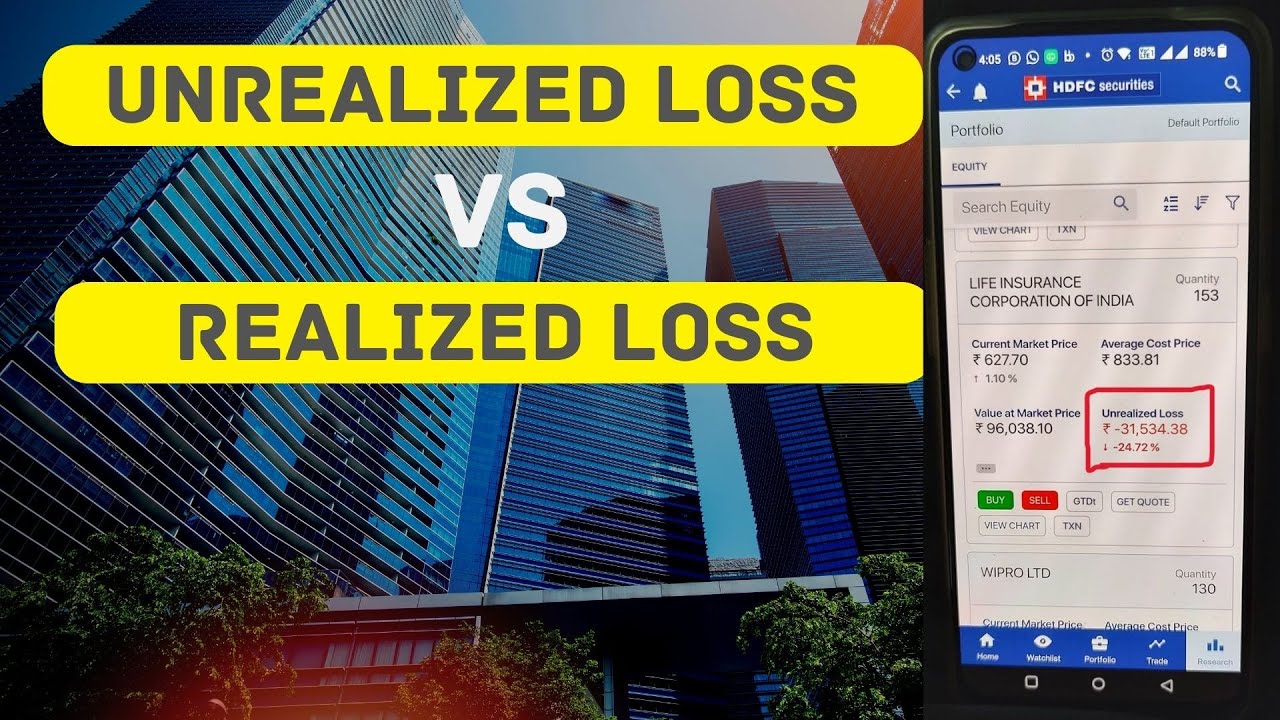 What is Realized Loss Vs Unrealized Loss