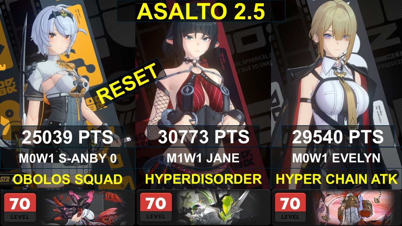 DEADLY ASSAULT 2.5 RESET | M0W1 S-Anby 0 / M0W1 Jane / M0W1 Evelyn | FULL ⭐