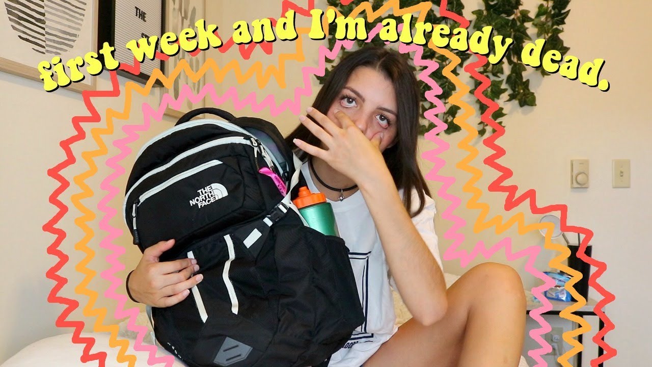 my second day of college because I was too lazy to vlog the first day
