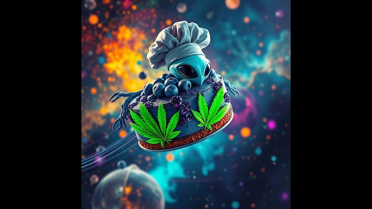 Blueberry Space Cake