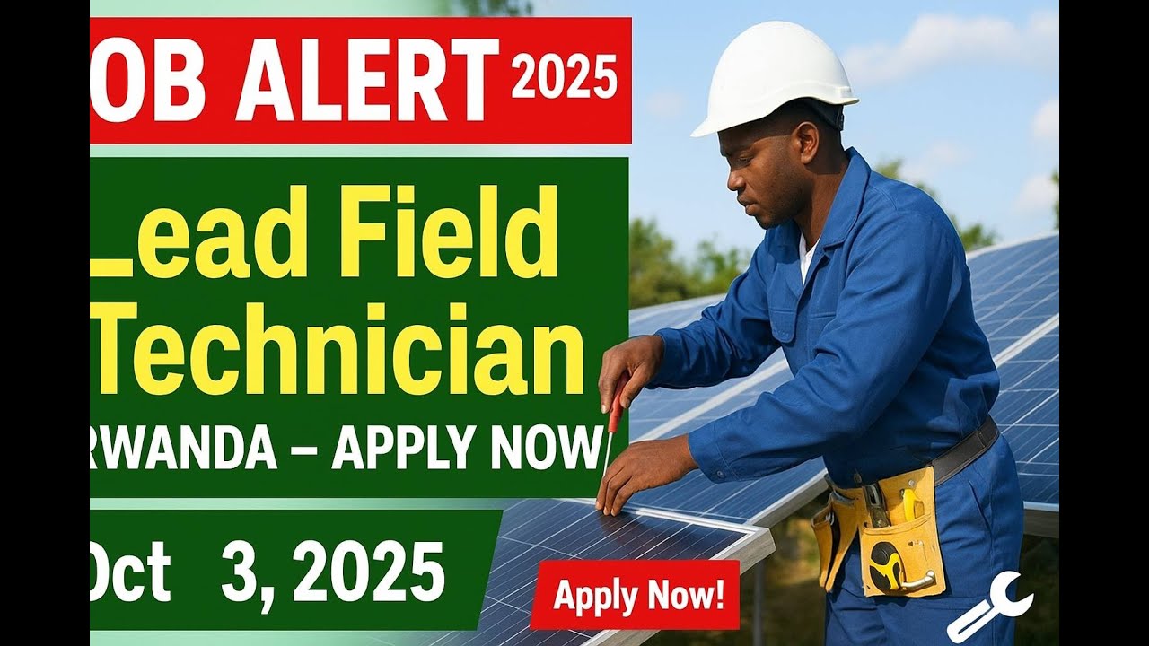 New #jobopportunity  in Rwanda | Signalytic Hiring Lead Field Technician