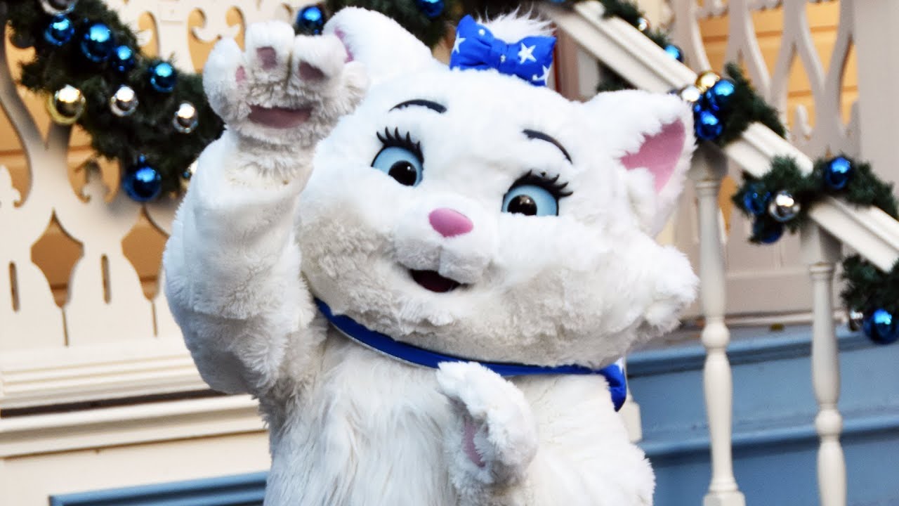 Marie from The Aristocats Holiday Christmas Meet & Greet at Disneyland Paris 2018