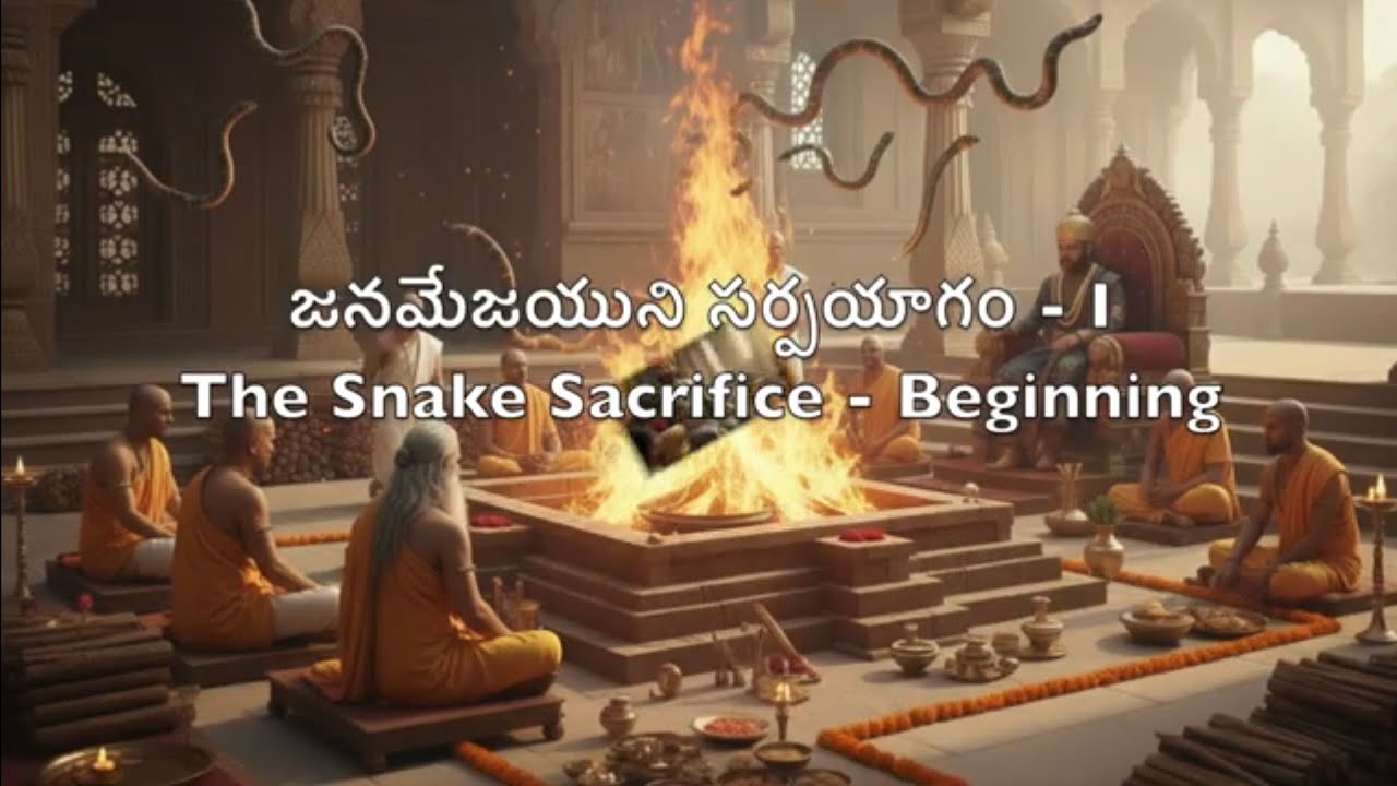 జనమేజయుని సర్పయాగం - ఆస్తీకుని ఆగమనం (మహాభారత గాథ) Janamejaya’s Sarpa Yagam – Part I (Mahabharata)