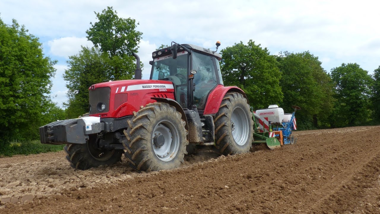 Semis Maïs 2018 | Massey Ferguson 6465 l Amazone l Monosem [ Dji/Gopro/Panasonic ]
