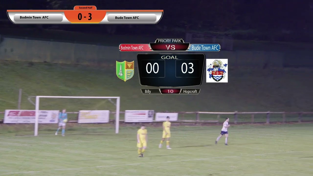 Bodmin Town AFC v Bude Town AFC cup game Highlights