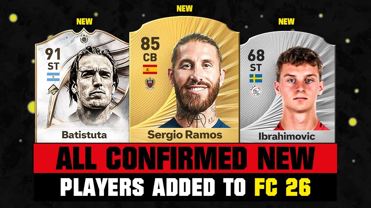 FIFA 26 | ALL CONFIRMED PLAYERS ADDED TO FC 26! ✅🔥 ft. Sergio Ramos, Batistuta, Ibrahimovic...