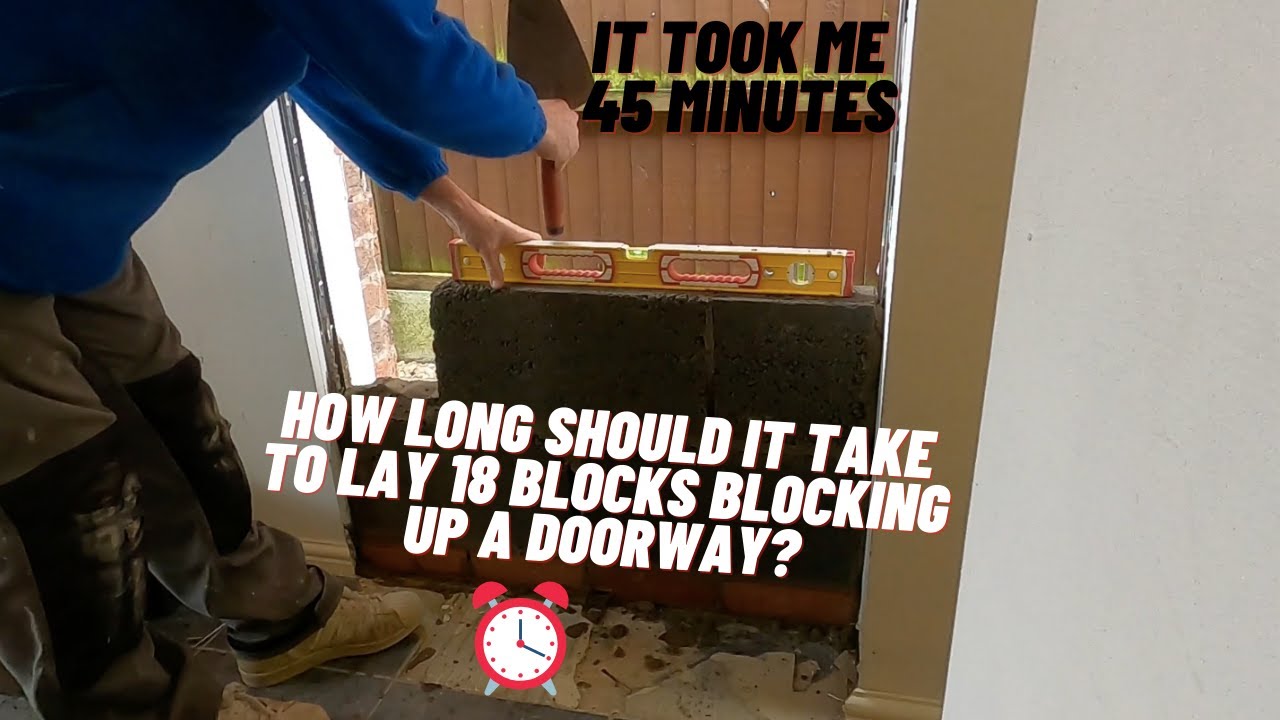 Bricklaying- Blocking a doorway up (Quick)