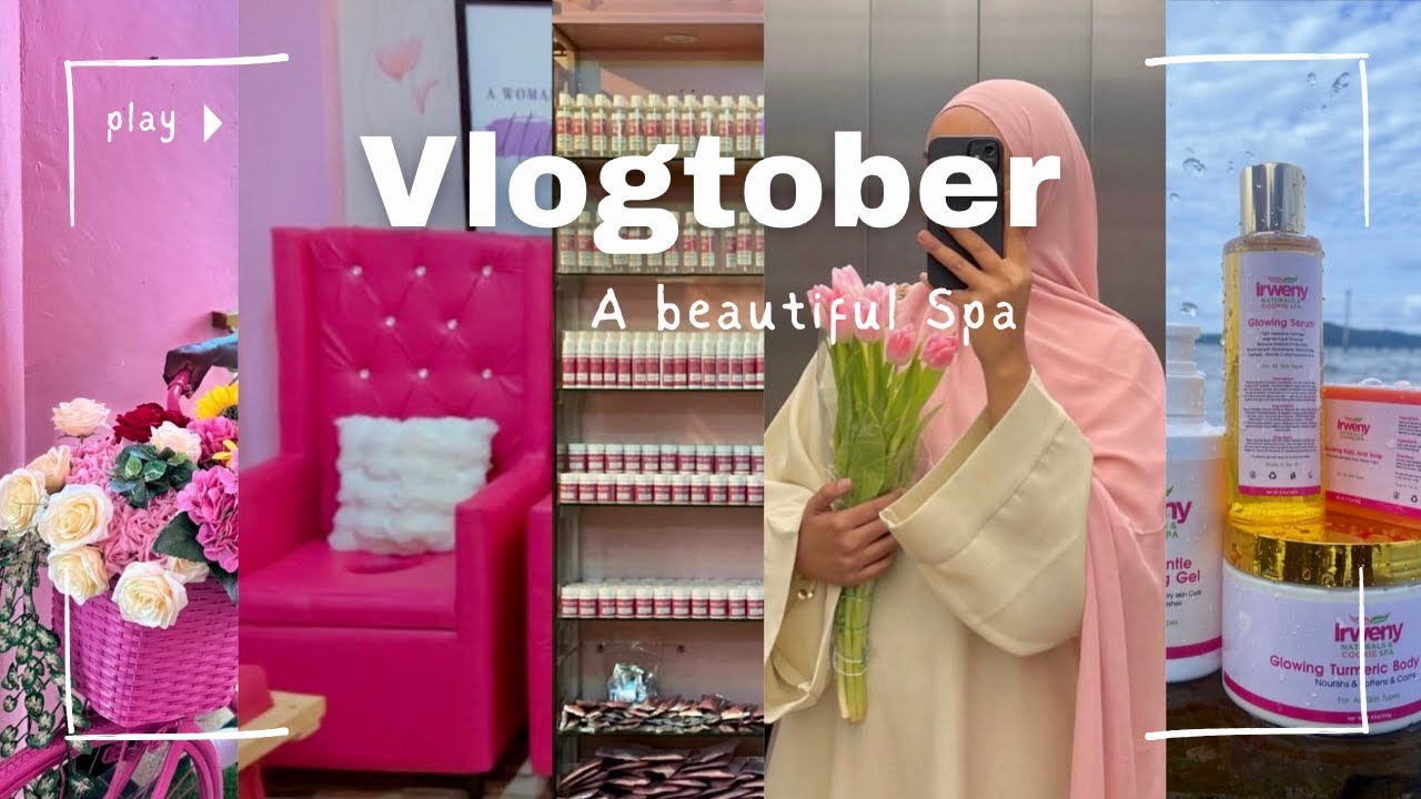 #VLOGTOBER Ep:3 & 4| WHAT A BEAUTIFUL SPA, NEW SKINCARE PRODUCTS,SHOOTING CONTENT, NIGHT ROUTINE.