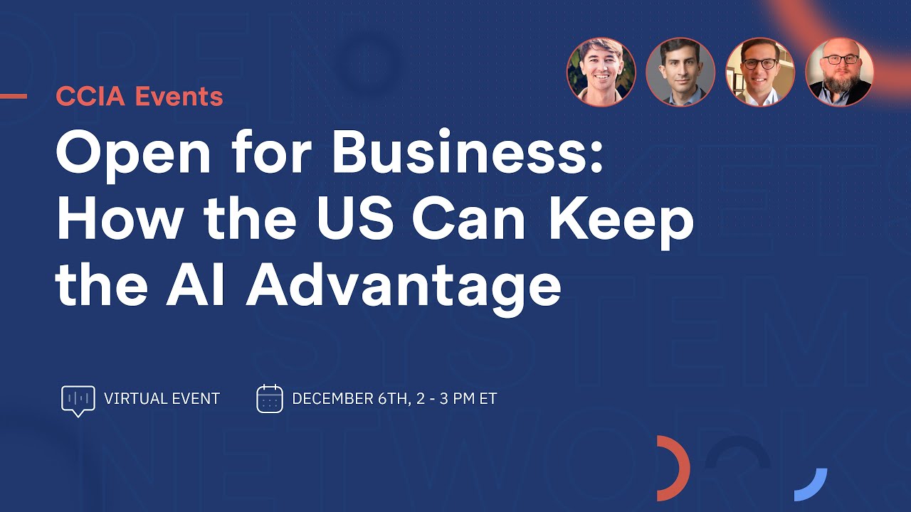 Open for Business: How the US Can Keep the AI Advantage