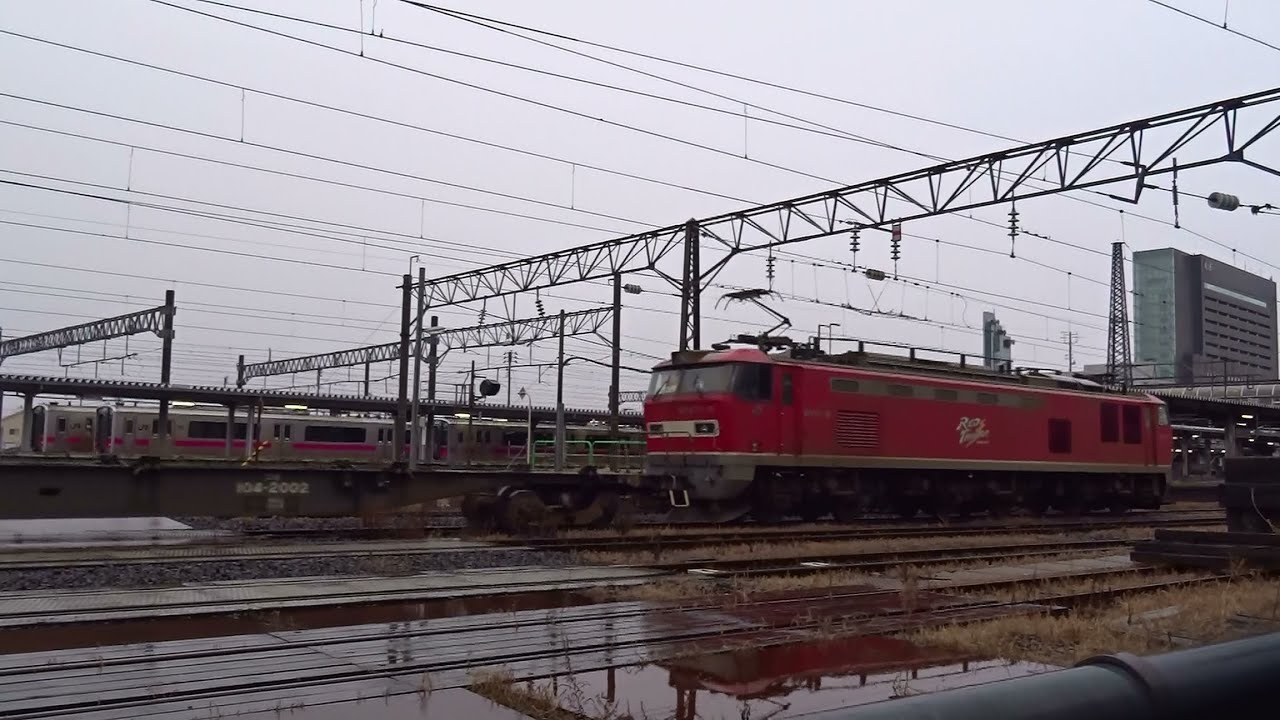 2025.12.25 貨物列車（4090列車）秋田駅到着