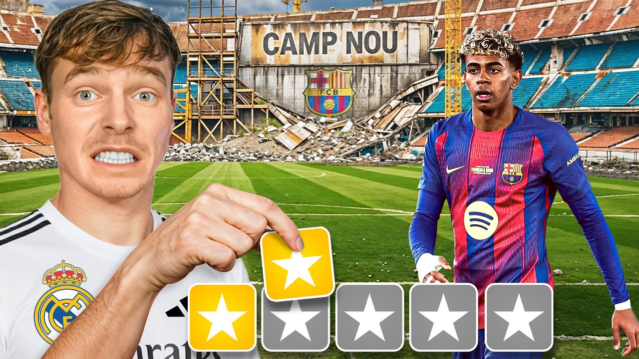 Fanoušek REAL MADRID Ohodnotil NOVÝ Stadion Barcelony…