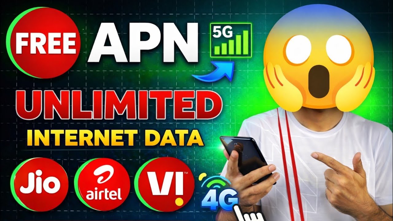 Free APN Trick 2026 😱 | Jio Airtel VI Unlimited Internet Data 4G/5G Without Recharge