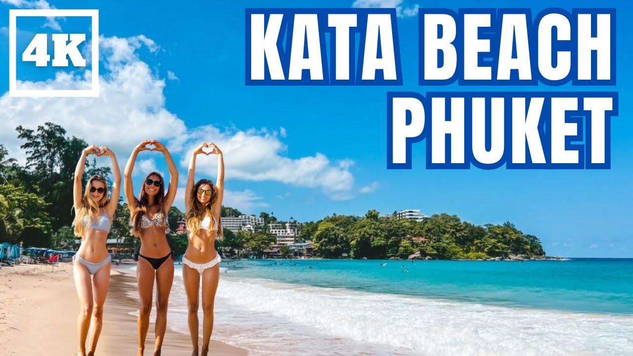 Kata Beach Phuket | Russian's Favorite Beach In Phuket | 4K HDR Walking Tour