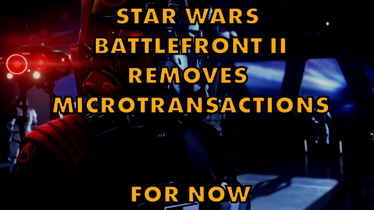 Star Wars Battlefront II TEMPORARILY Removes Loot Box Microtransactions