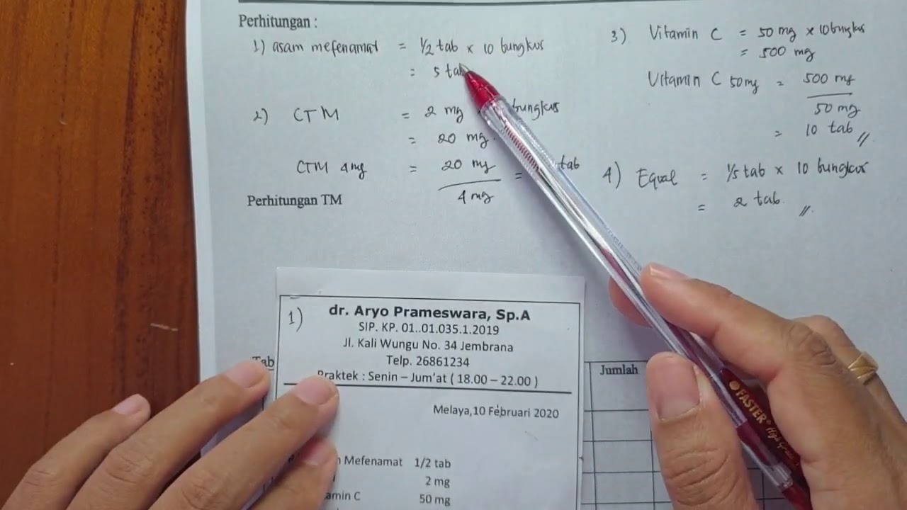 cara menghitung harga resep dan OTC sesuai dengan permintaan