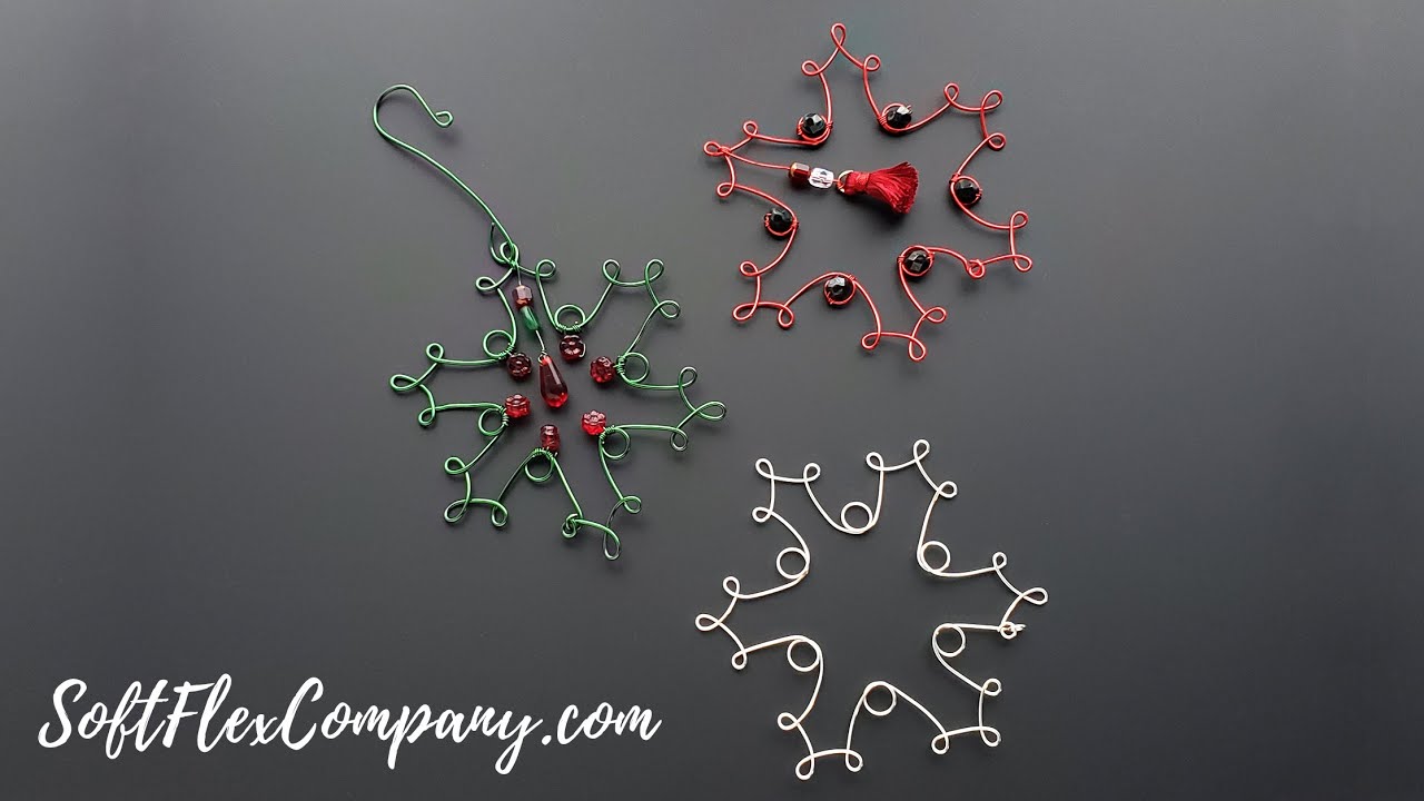Snowflake Ornament Using Soft Flex Craft Wire On A WijJig: Conversations In Wire with James Browning