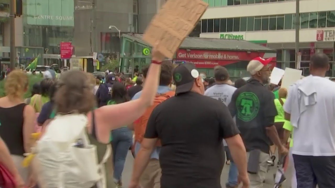 Philadelphia city workers strike, halting key services