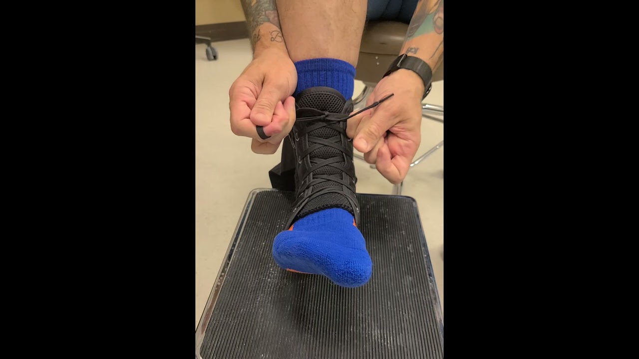 Lace up ankle brace (laso) fitting instructions