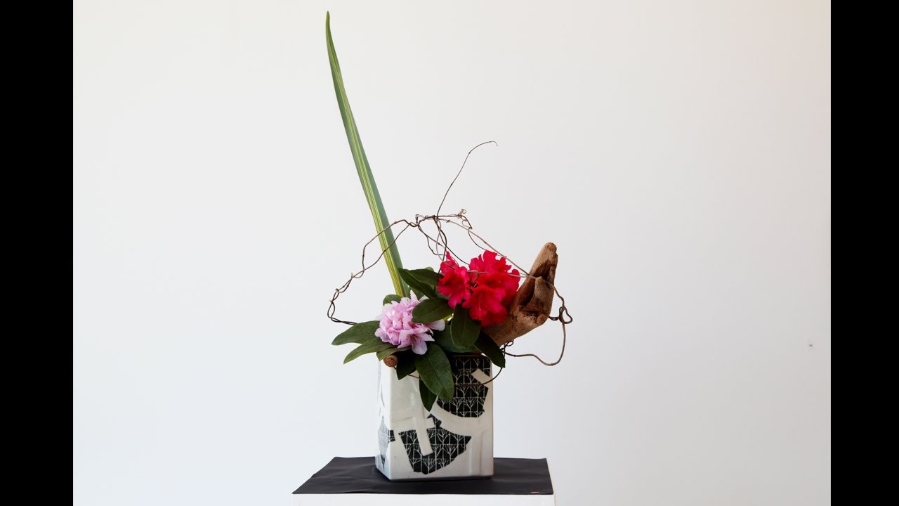 Sogetsu Ikebana Demonstration and Arrangements by Ping Block