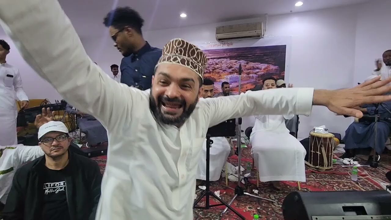 الفنان عمر الهدار واكرم محيسون وسعيد بريك اغنية تغالط الناس تنكر حب واضح من شعبنة ال شبام بالرياض🦜💚🌴