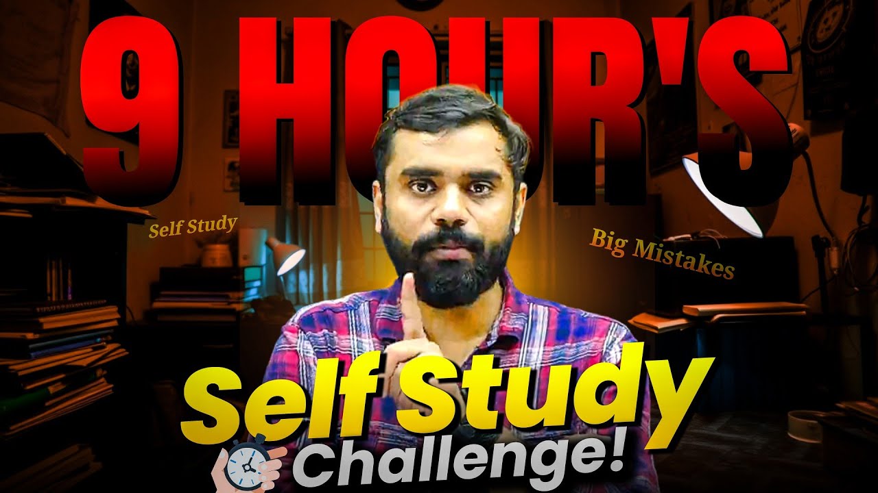⏰ 9 HOUR'S Self Study CHALLENGE! 📚⚡ RRB NTPC 2025 BY Aditya Ranjan Sir